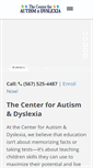 Mobile Screenshot of centerforautismanddyslexia.com